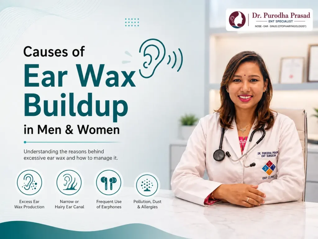 Causes of Ear Wax Buildup in Men & Women