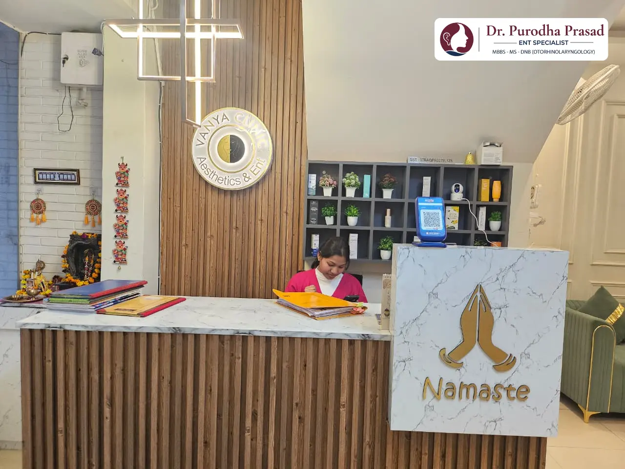 Our Welcoming Reception Area at Vanya Clinic