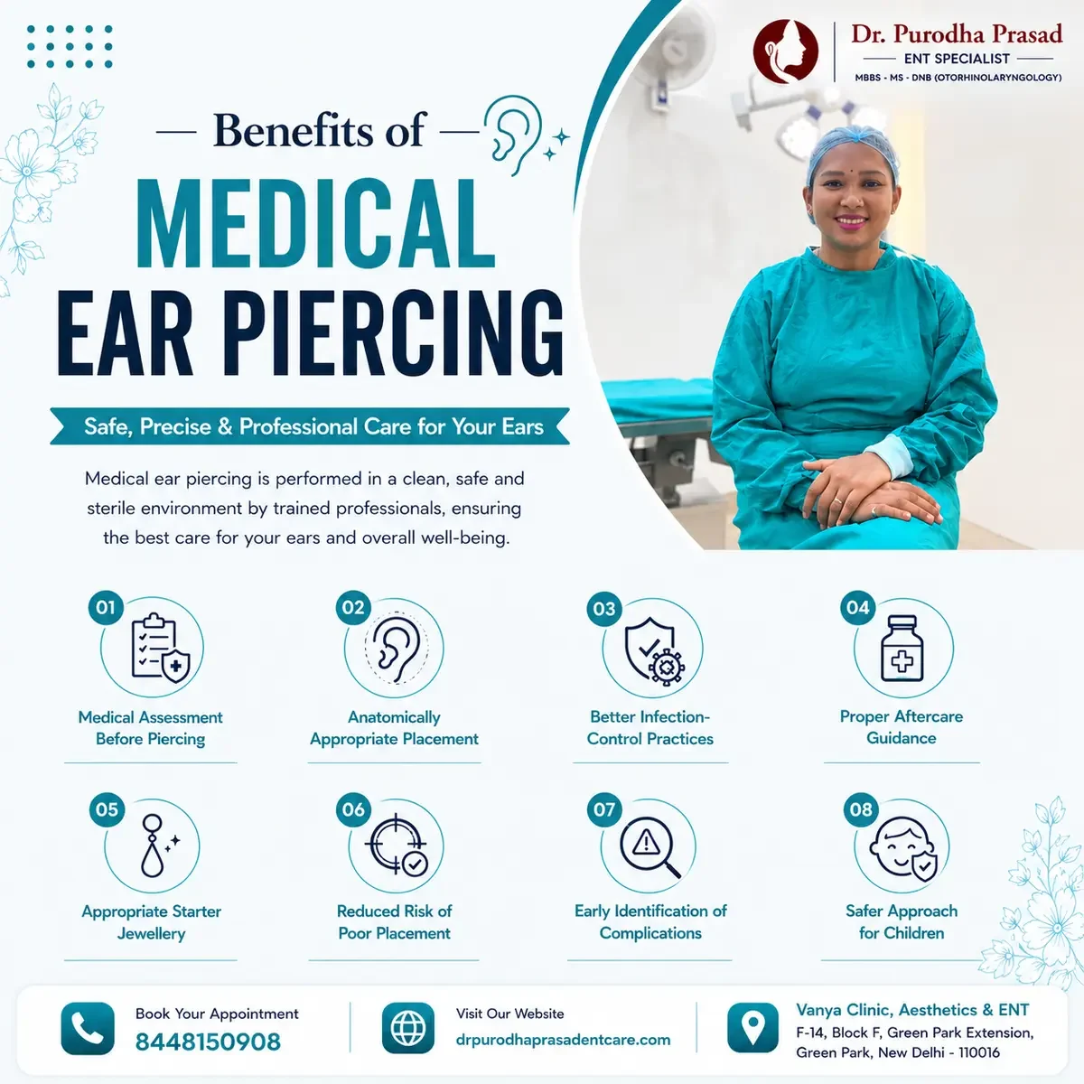 Benefits of Medical Ear Piercing - Dr. Purodha Prasad.
