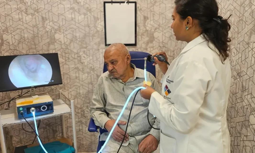 ENT Ear Examination for Tinnitus Patient in Delhi by Dr. Purodha Prasad