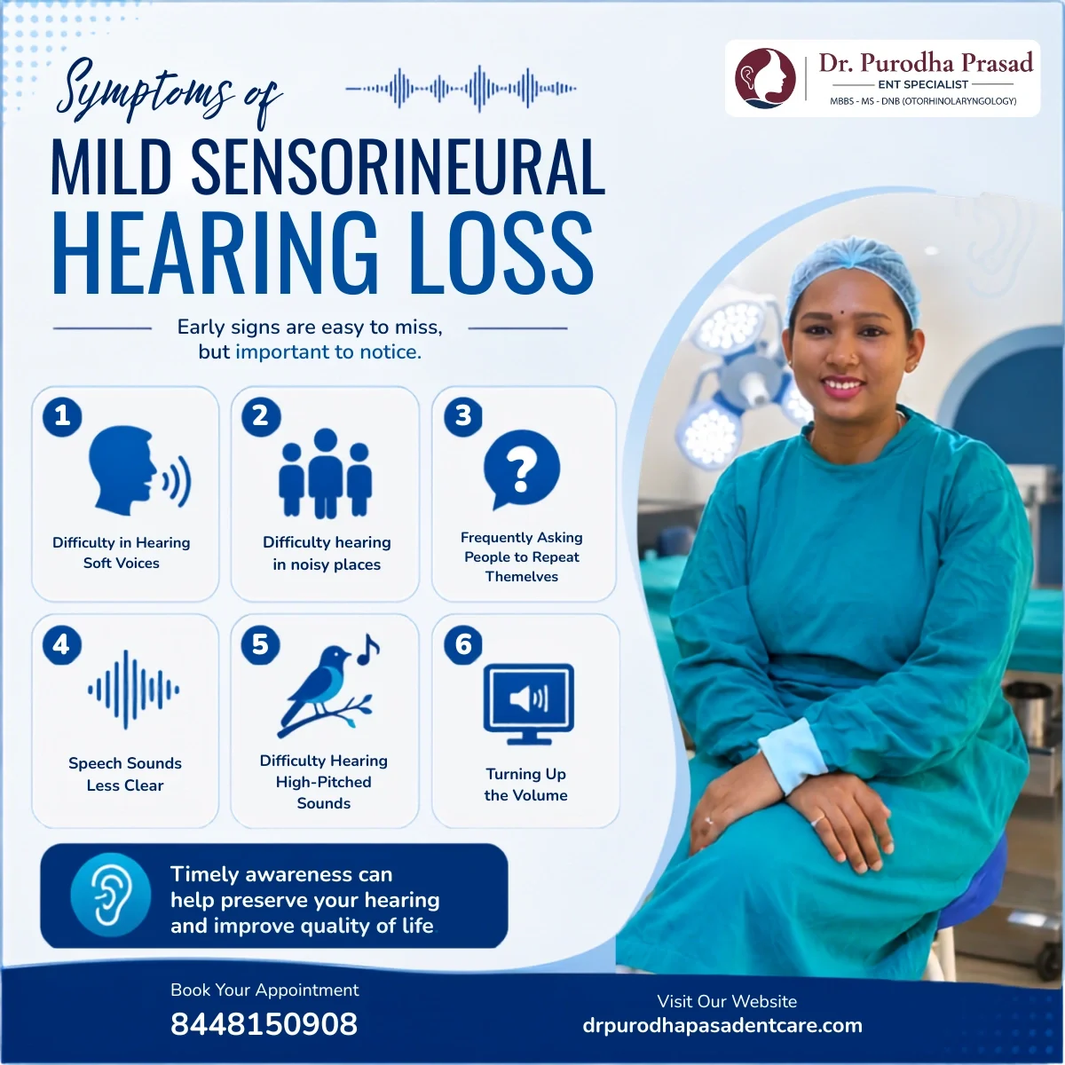 Symptoms of Mild Sensorineural Hearing Loss - Dr.Purodha Prasad
